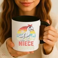 Niecesaurus T Rex Dinosaur Niece Saurus MotherS Family Coffee Mug thumb 3