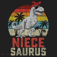 Niecesaurus T Rex Dinosaur Niece Saurus MotherS Family Hat thumb 2