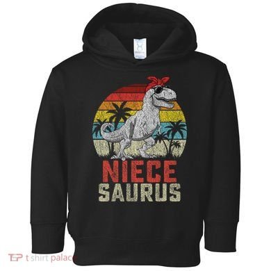 Niecesaurus T Rex Dinosaur Niece Saurus MotherS Family Toddler Hoodie