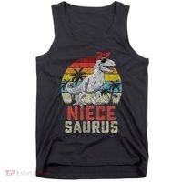 Niecesaurus T Rex Dinosaur Niece Saurus MotherS Family Tank Top thumb 0