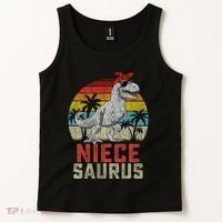 Niecesaurus T Rex Dinosaur Niece Saurus MotherS Family Tank Top thumb 2