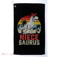 Niecesaurus T Rex Dinosaur Niece Saurus MotherS Family Golf Towel thumb 0