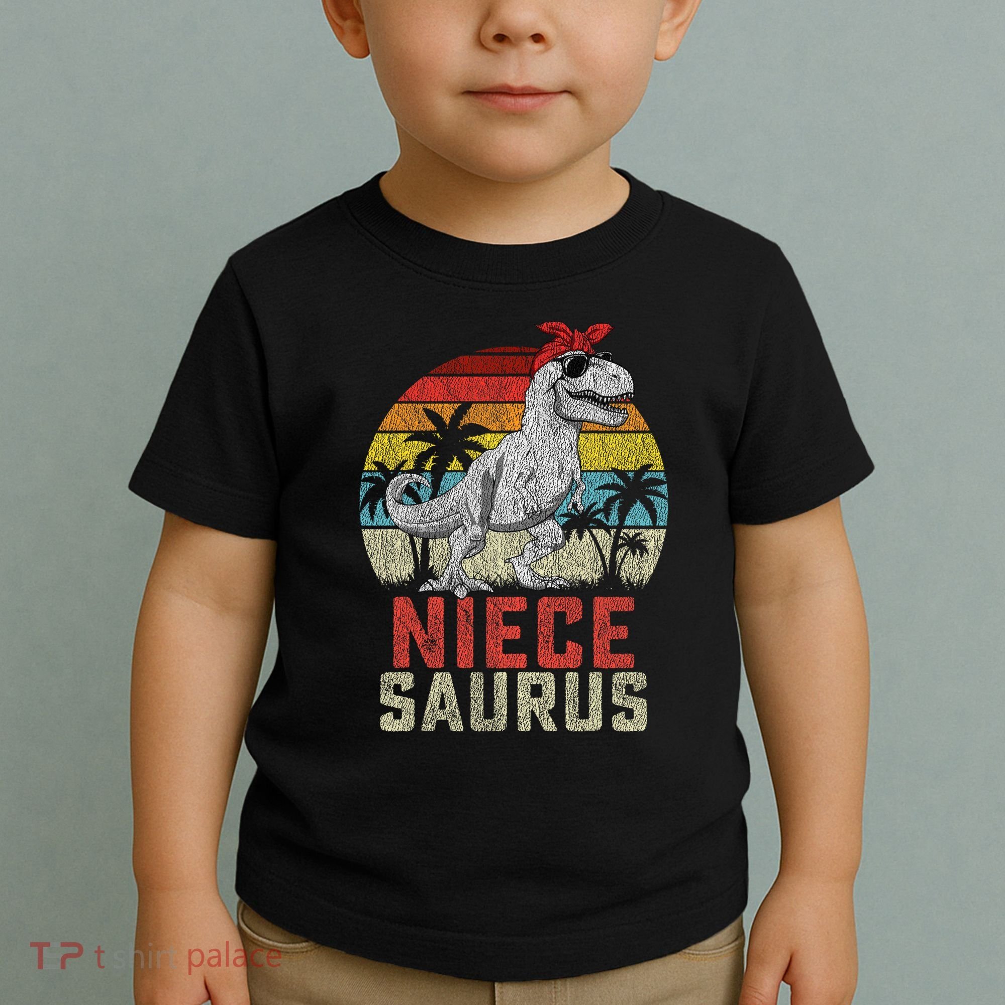 Niecesaurus T Rex Dinosaur Niece Saurus MotherS Family Toddler T-Shirt