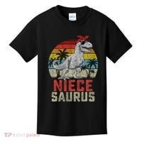 Niecesaurus T Rex Dinosaur Niece Saurus MotherS Family Kids T-Shirt thumb 0