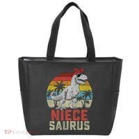 Niecesaurus T Rex Dinosaur Niece Saurus MotherS Family Tote Bag thumb 0