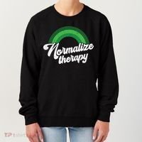 Normalize Therapy Rainbow Mental Health Matters Women's Sweatshirt thumb 0