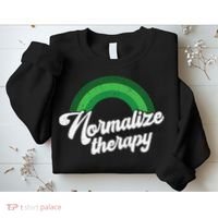 Normalize Therapy Rainbow Mental Health Matters Sweatshirt thumb 2