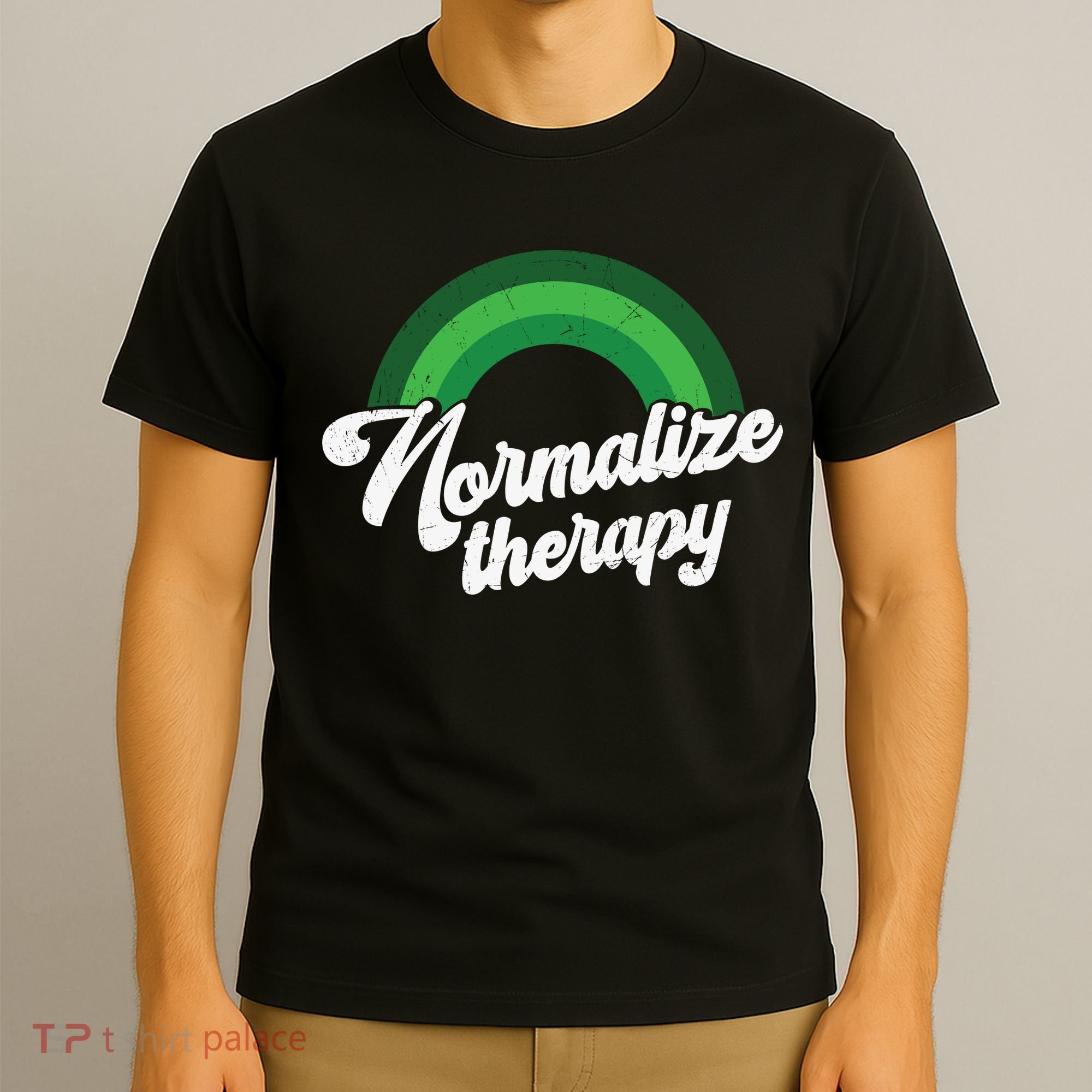 Normalize Therapy Rainbow Mental Health Matters T-Shirt