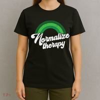 Normalize Therapy Rainbow Mental Health Matters T-Shirt thumb 4