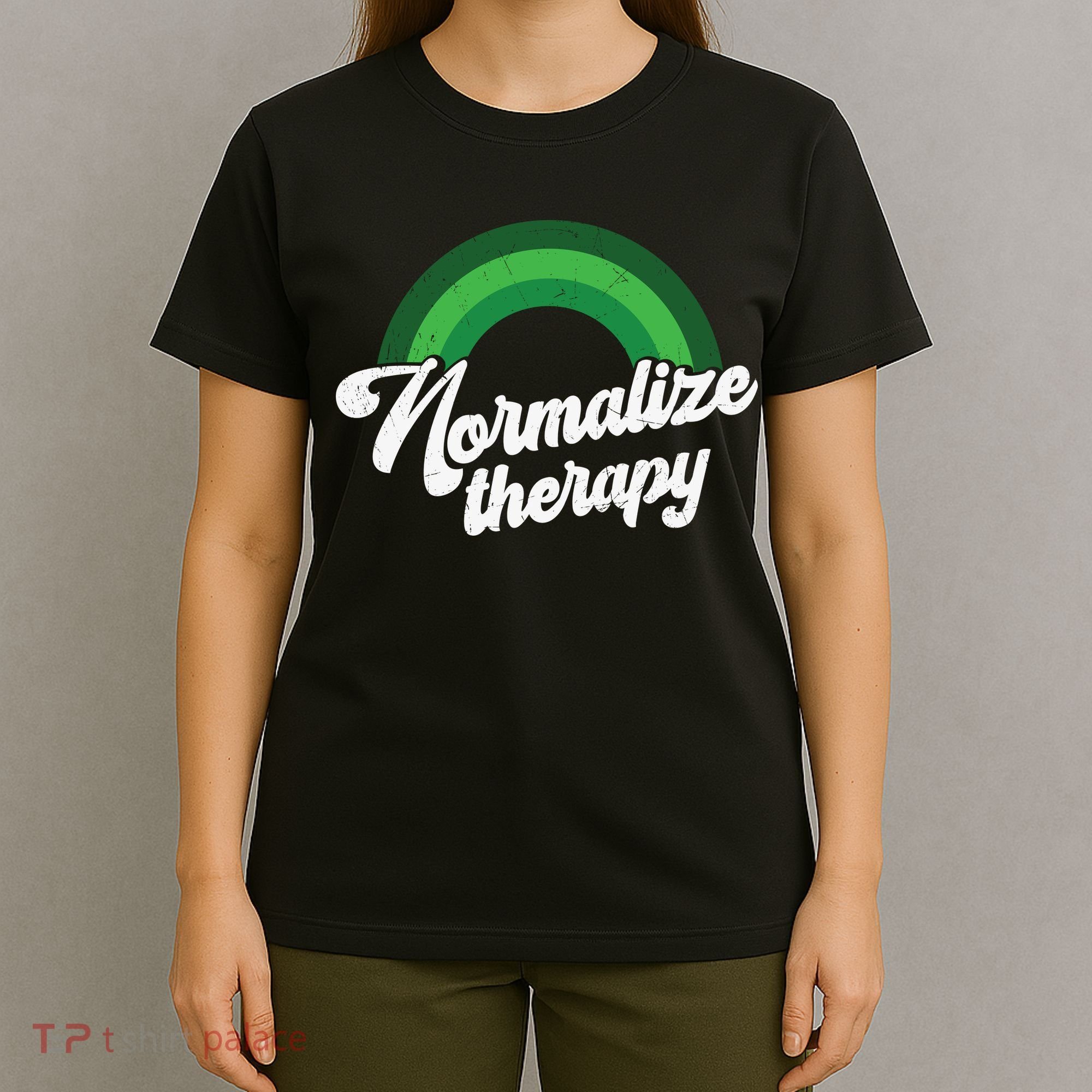 Normalize Therapy Rainbow Mental Health Matters T-Shirt