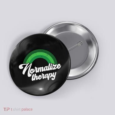 Normalize Therapy Rainbow Mental Health Matters Button