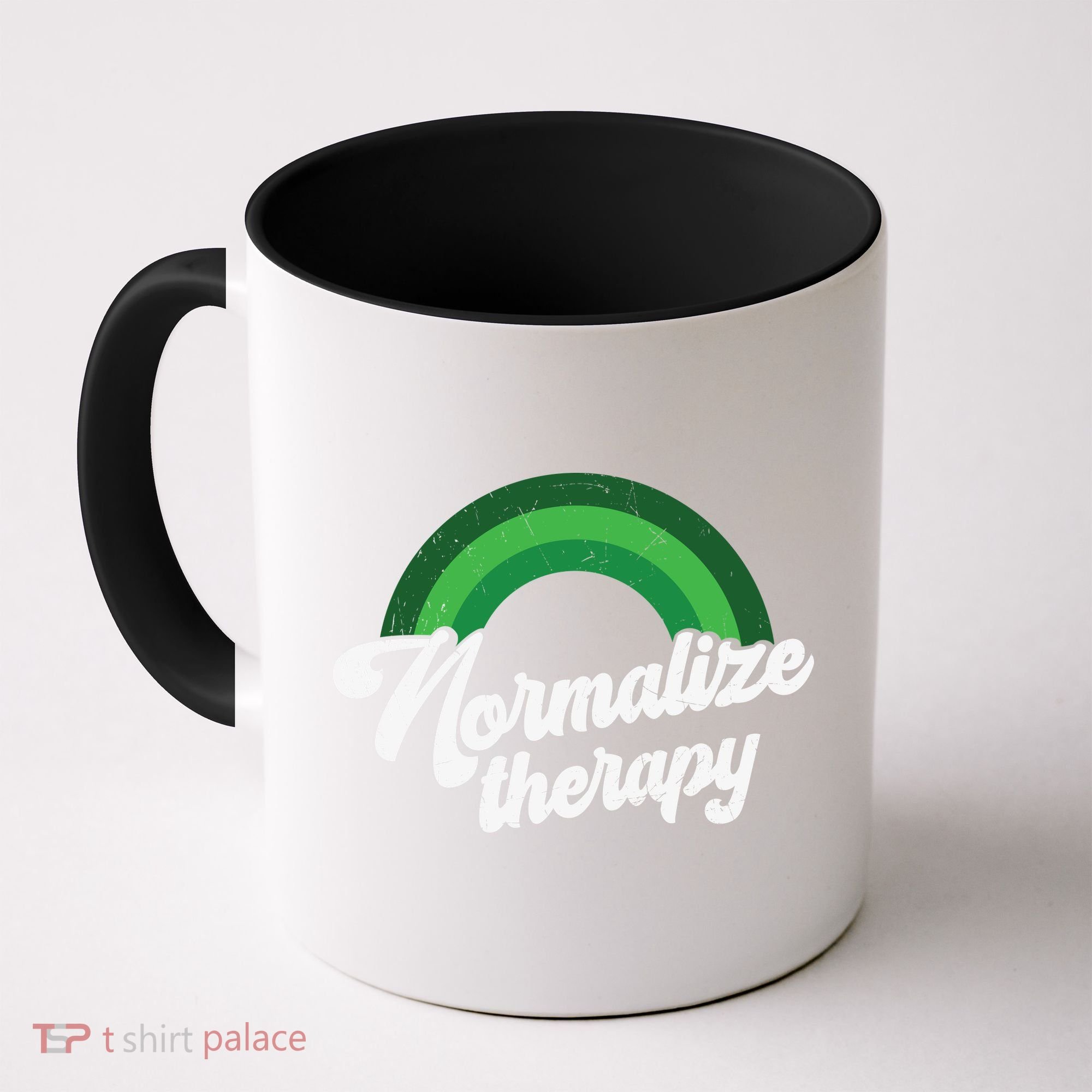Normalize Therapy Rainbow Mental Health Matters Coffee Mug