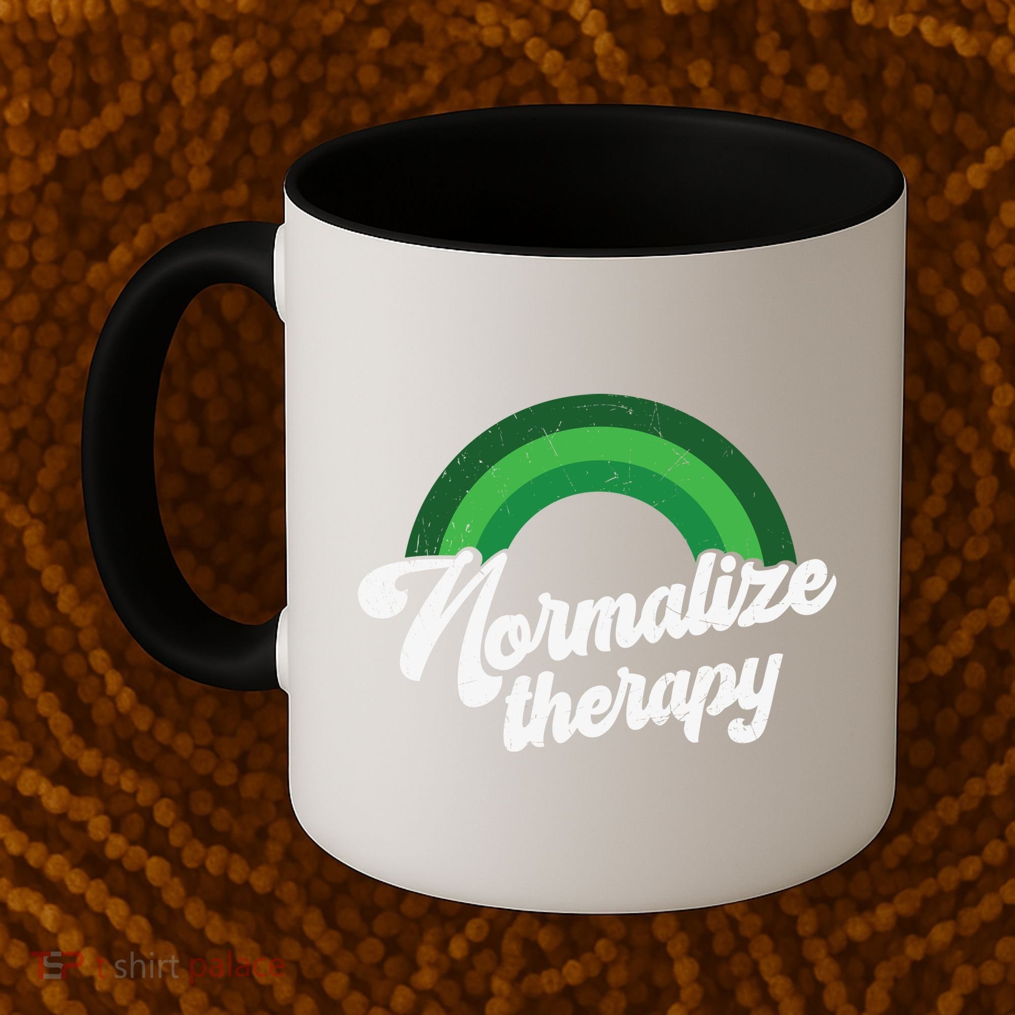 Normalize Therapy Rainbow Mental Health Matters Coffee Mug