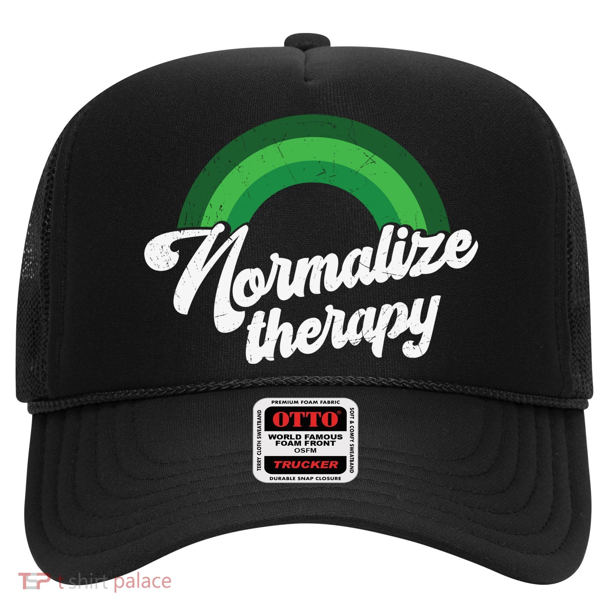 Normalize Therapy Rainbow Mental Health Matters Hat