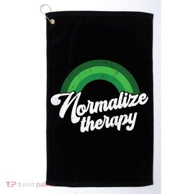 Normalize Therapy Rainbow Mental Health Matters Golf Towel