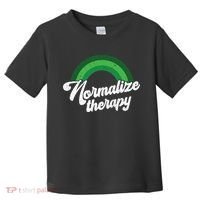 Normalize Therapy Rainbow Mental Health Matters Toddler T-Shirt thumb 0