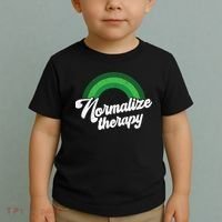 Normalize Therapy Rainbow Mental Health Matters Toddler T-Shirt thumb 2