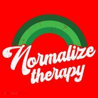 Normalize Therapy Rainbow Mental Health Matters Santa Hat thumb 1