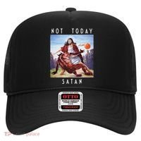 Not Today Satan Jesus Vs Satan In Basketball Hat thumb 0