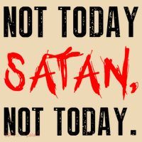 Not Today Satan Tote Bag thumb 4