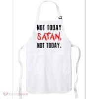 Not Today Satan Apron thumb 0