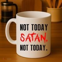Not Today Satan Coffee Mug thumb 4