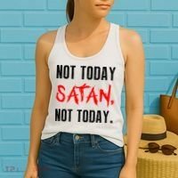 Not Today Satan Women's Tank Top thumb 2