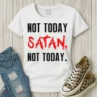 Not Today Satan Women's T-Shirt thumb 3