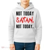 Not Today Satan Kids Hoodie thumb 4