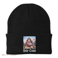 Not Today Satan Jesus Crossover Basketball Holy Cross Beanie thumb 0