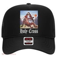 Not Today Satan Jesus Crossover Basketball Holy Cross Hat thumb 0