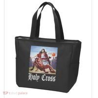 Not Today Satan Jesus Crossover Basketball Holy Cross Tote Bag thumb 3