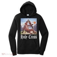 Not Today Satan Jesus Crossover Basketball Holy Cross Women's Hoodie thumb 0