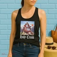 Not Today Satan Jesus Crossover Basketball Holy Cross Women's Tank Top thumb 2