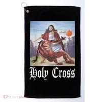 Not Today Satan Jesus Crossover Basketball Holy Cross Golf Towel thumb 0