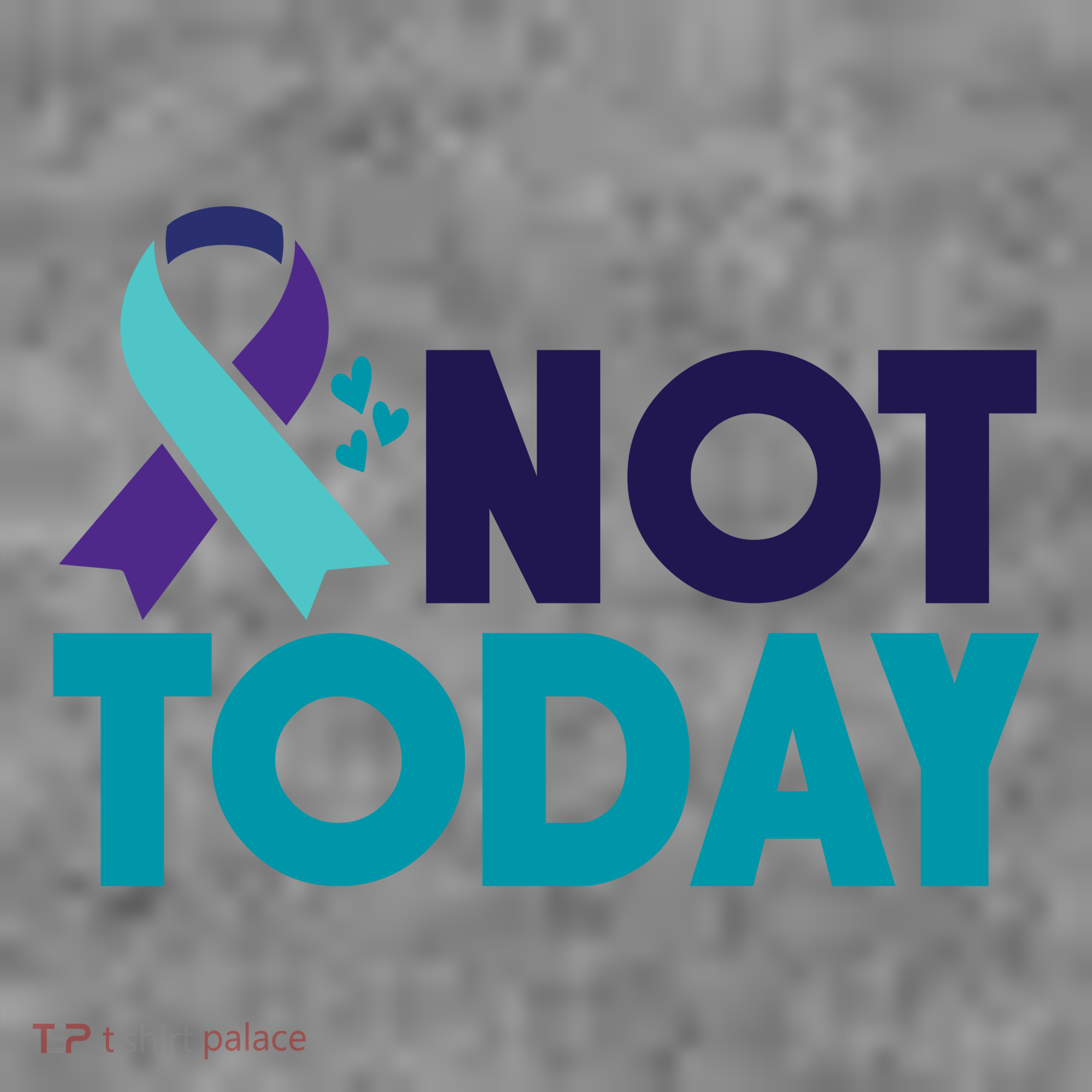 Not Today Suicide Prevention Ribbon Toddler Hoodie