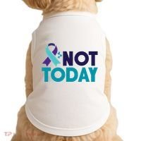Not Today Suicide Prevention Ribbon Doggie Tank thumb 0