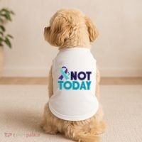 Not Today Suicide Prevention Ribbon Doggie Tank thumb 2