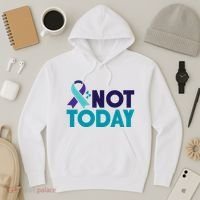 Not Today Suicide Prevention Ribbon Hoodie thumb 3