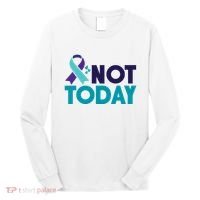 Not Today Suicide Prevention Ribbon Long Sleeve Shirt thumb 0