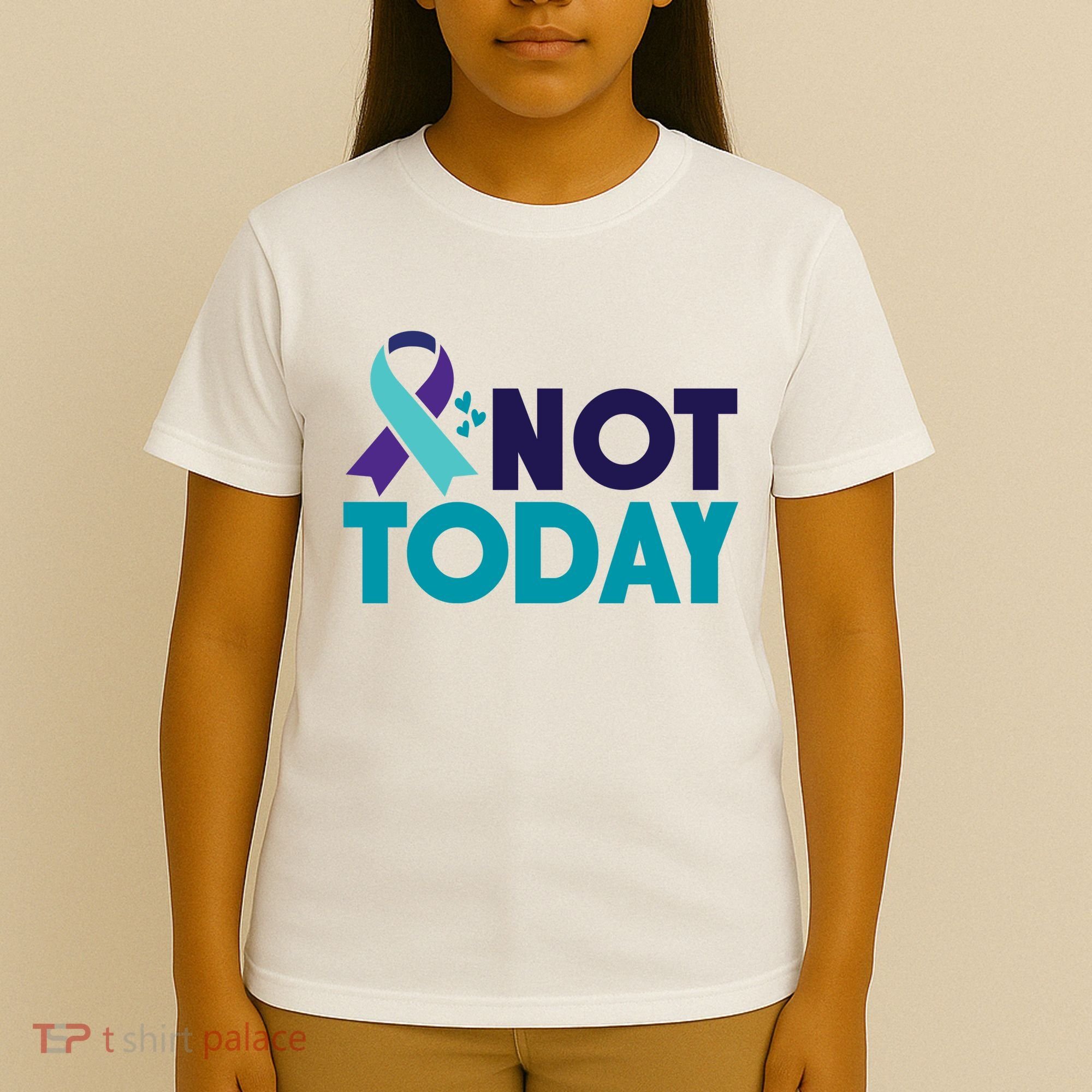 Not Today Suicide Prevention Ribbon T-Shirt
