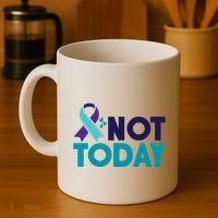 Not Today Suicide Prevention Ribbon Coffee Mug thumb 4