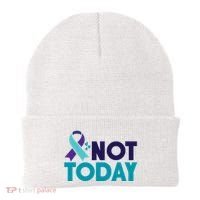 Not Today Suicide Prevention Ribbon Beanie thumb 0