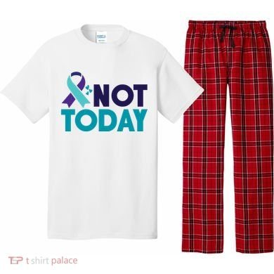 Not Today Suicide Prevention Ribbon Pajama Set