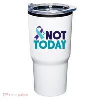 Not Today Suicide Prevention Ribbon Tumbler thumb 0
