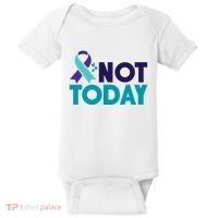 Not Today Suicide Prevention Ribbon Baby Bodysuit thumb 0