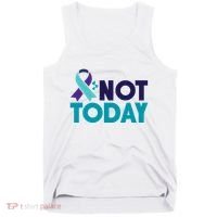Not Today Suicide Prevention Ribbon Tank Top thumb 0