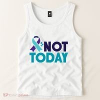 Not Today Suicide Prevention Ribbon Tank Top thumb 2