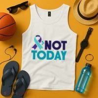 Not Today Suicide Prevention Ribbon Tank Top thumb 4