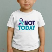Not Today Suicide Prevention Ribbon Toddler T-Shirt thumb 2
